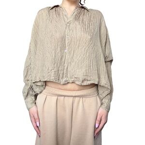 Women's silk Button-Up Blouse